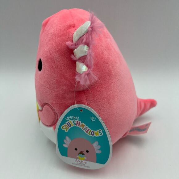 7.5” Axolotl Squishmallow named Archie. BNWT - Picture 3 of 7